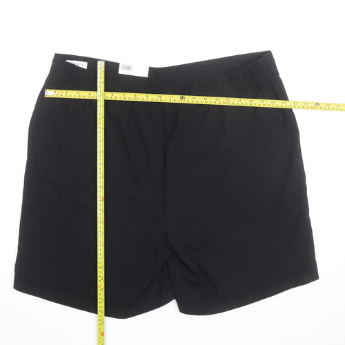 Papaya Women’s Black Chino Shorts Size 20 Drawstring Stretch Casual