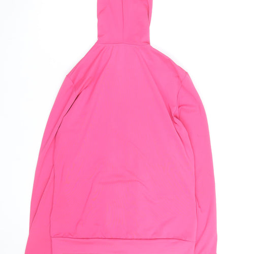 Liver Bird Womens Pink Full Zip Hoodie Size 14 LFC Logo Hooded Sweatshirt