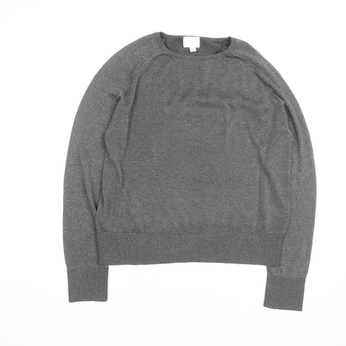 H&M Men's Grey Crew Neck Pullover Jumper Size S Regular Fit