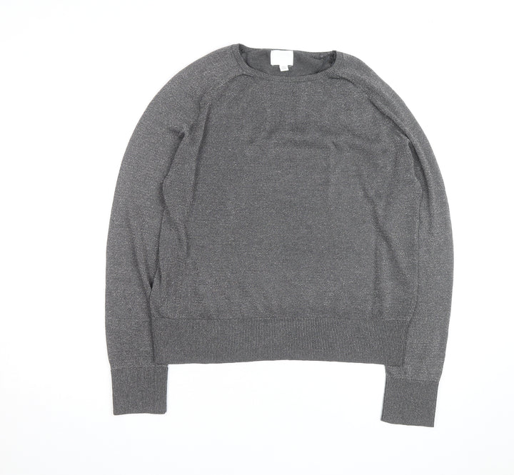 H&M Men's Grey Crew Neck Pullover Jumper Size S Regular Fit