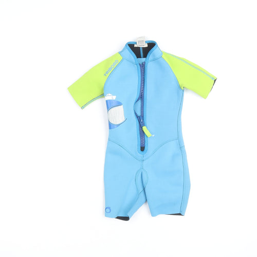 Tribord Boys Blue Short Sleeve Wetsuit 4 Years Stretch UV-Protection Swimwear