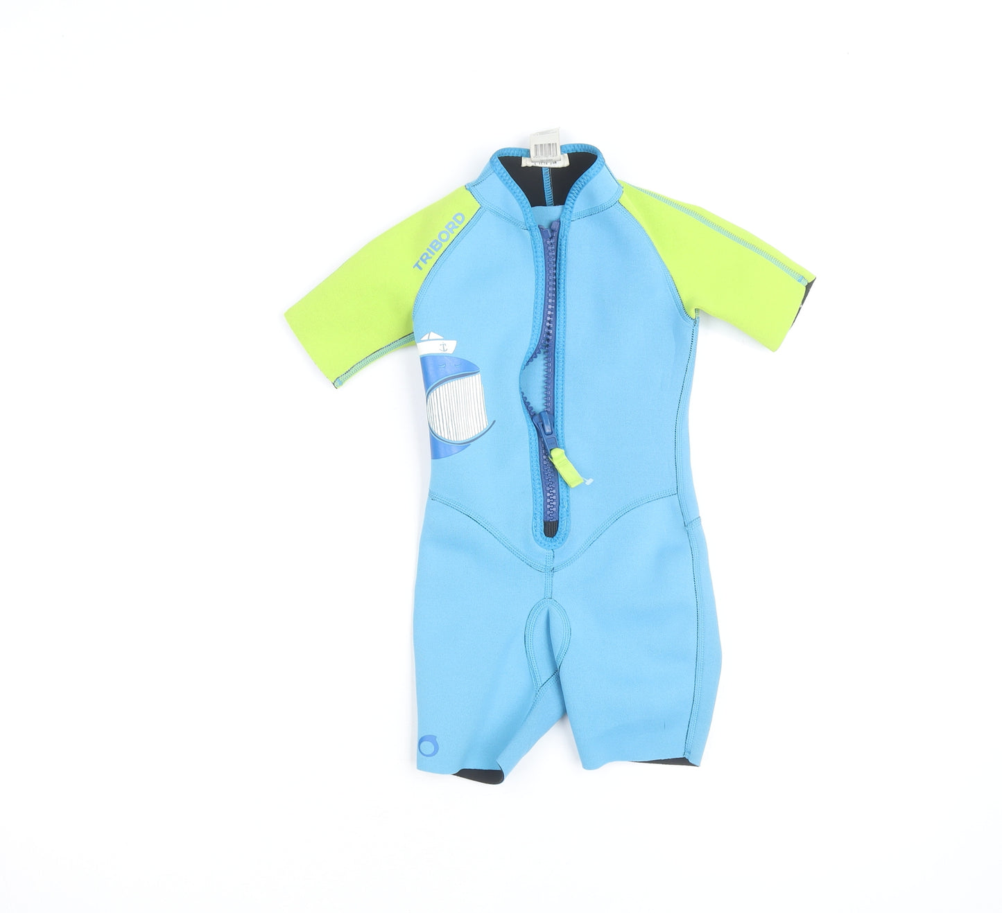 Tribord Boys Blue Short Sleeve Wetsuit 4 Years Stretch UV-Protection Swimwear