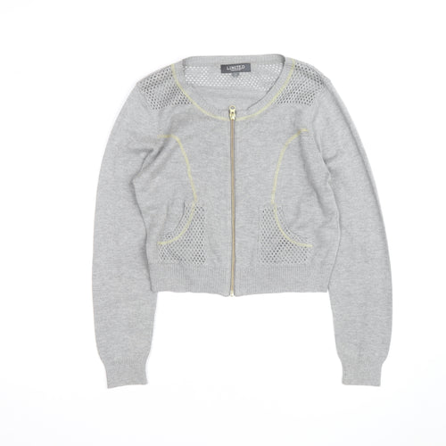 Marks and Spencer Women’s Grey Knit Full Zip Cardigan Size 12