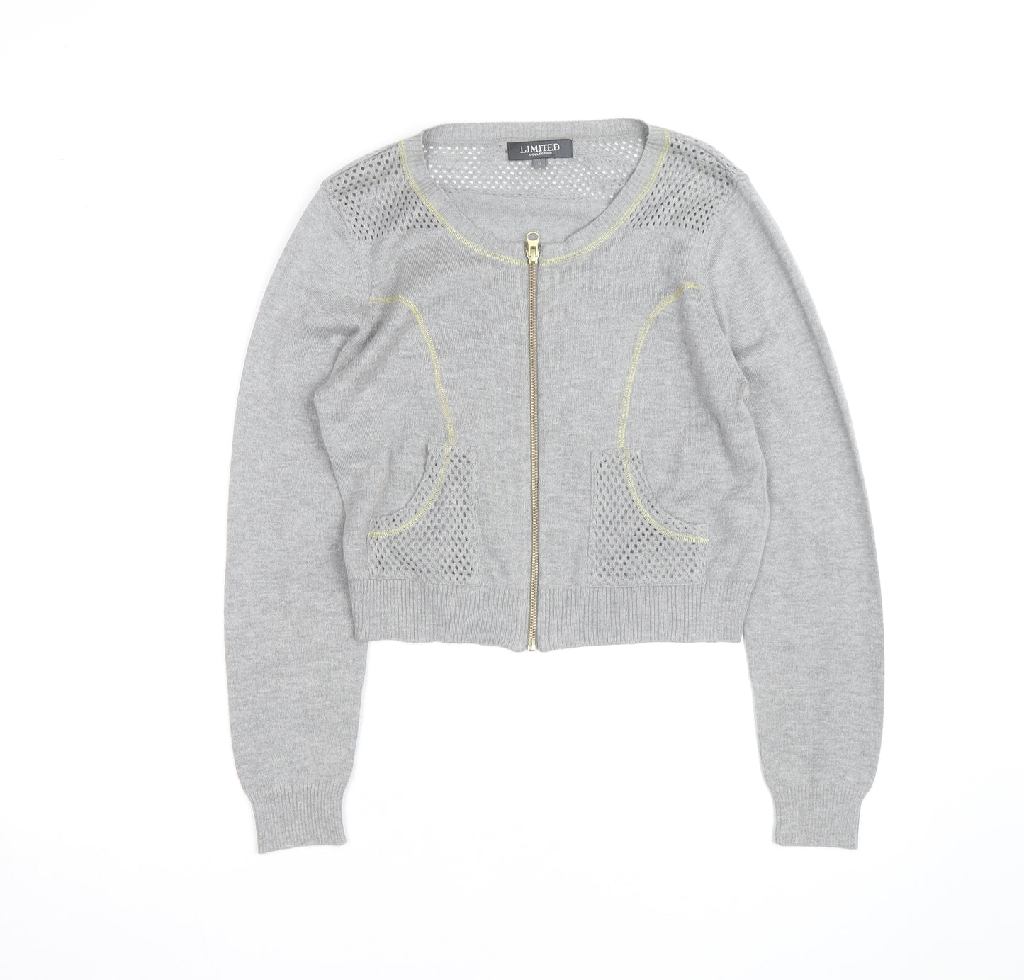 Marks and Spencer Women’s Grey Knit Full Zip Cardigan Size 12