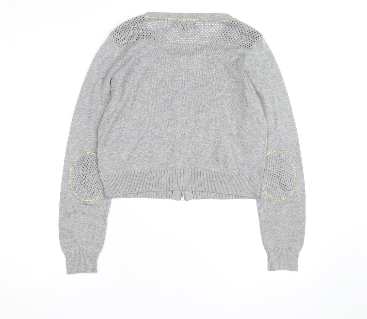 Marks and Spencer Women’s Grey Knit Full Zip Cardigan Size 12