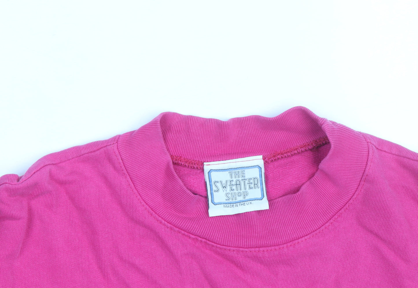 The Sweater Shop Womens Pink Cotton Pullover Sweatshirt Size L