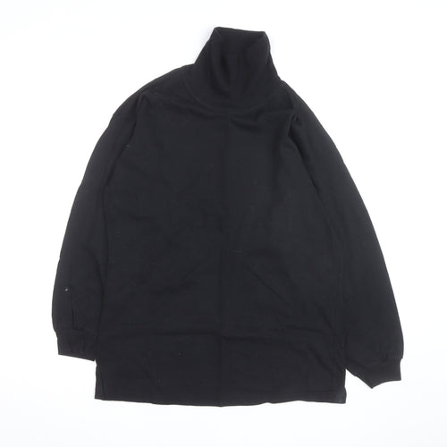 The Sweater Shop Teens Black Roll Neck Cotton Jumper M
