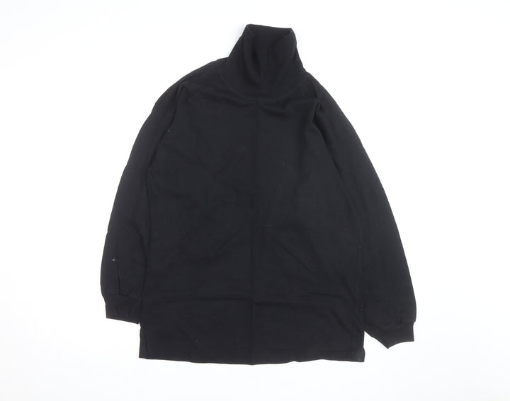 The Sweater Shop Teens Black Roll Neck Cotton Jumper M