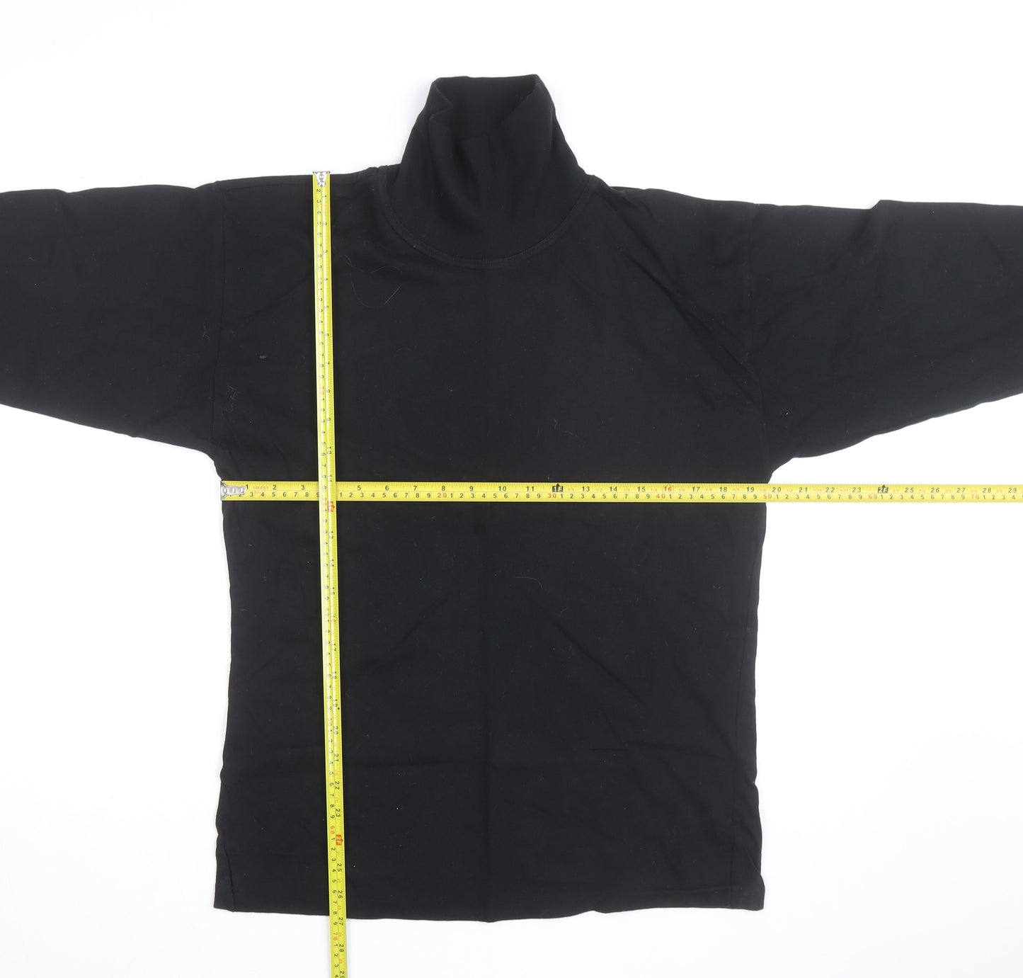 The Sweater Shop Teens Black Roll Neck Cotton Jumper M