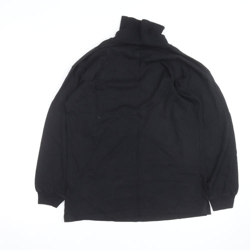 The Sweater Shop Teens Black Roll Neck Cotton Jumper M