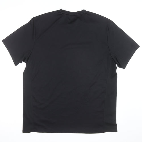 F&F Active Men's Black XL Moisture Wicking Short Sleeve Sports T-Shirt
