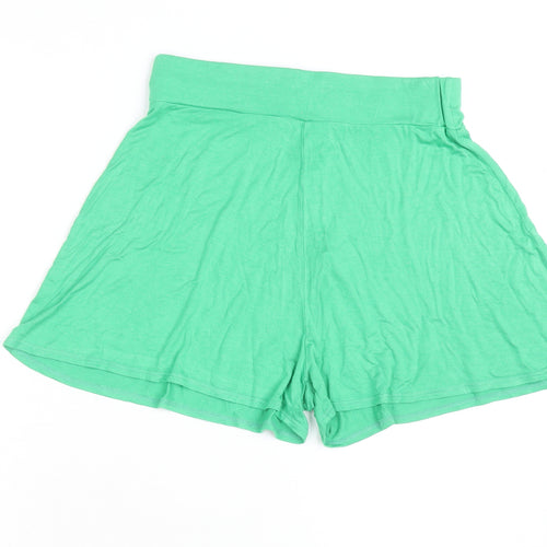 Boohoo Women Green Size 12 Biker Activewear Shorts