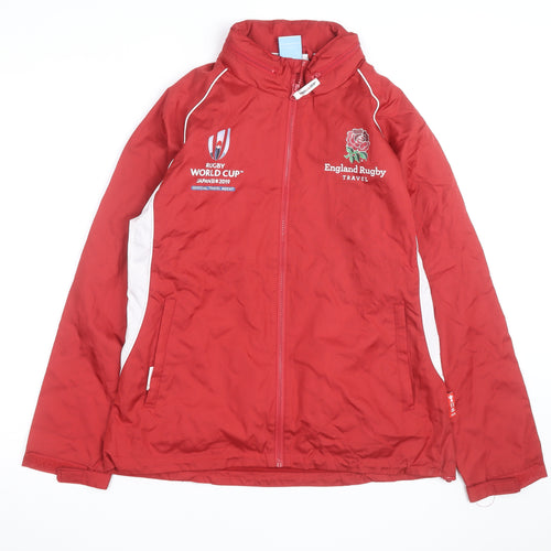 Rugby World Cup England Red Women's Size 14 Windbreaker Jacket