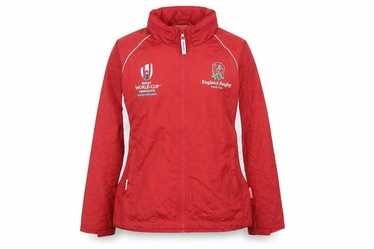 Front view of Rugby World Cup England Red Women's, size 14, Windbreaker Jacket
