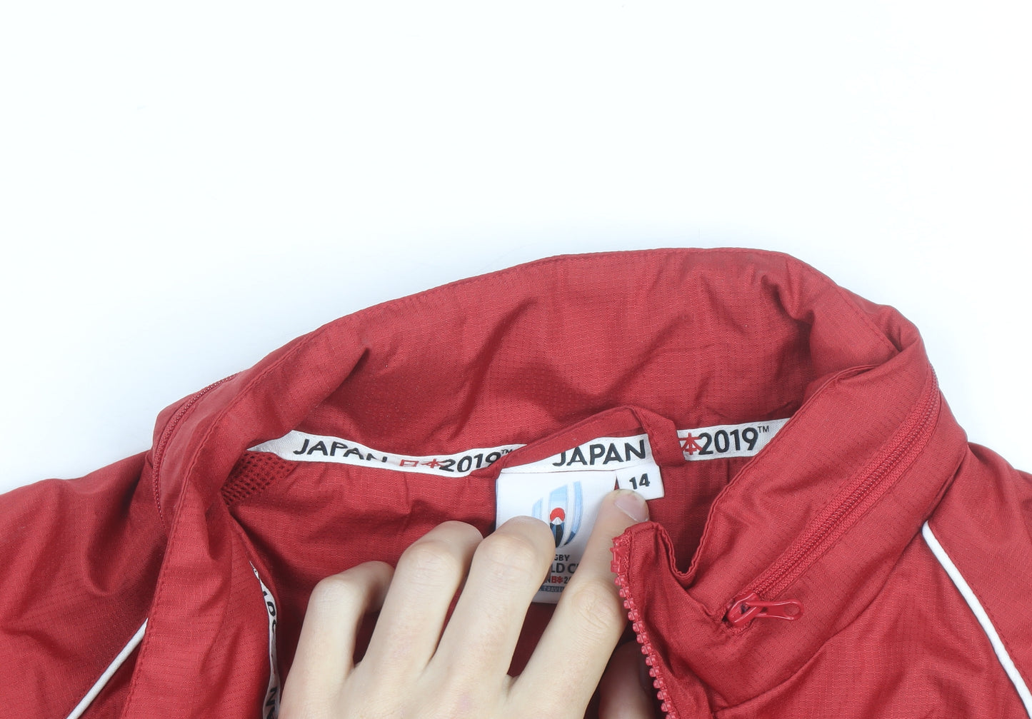 Rugby World Cup England Red Women's Size 14 Windbreaker Jacket