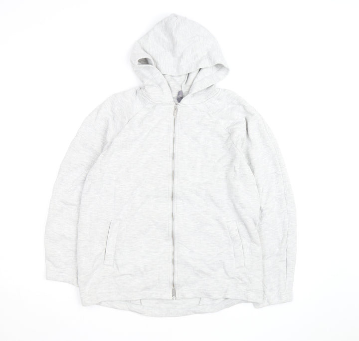 Sweaty Betty Grey Full Zip Hoodie Unisex Adults S Lightweight Cotton Blend
