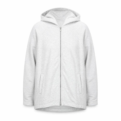 Sweaty Betty Grey Full Zip Hoodie Unisex Adults S Lightweight Cotton Blend