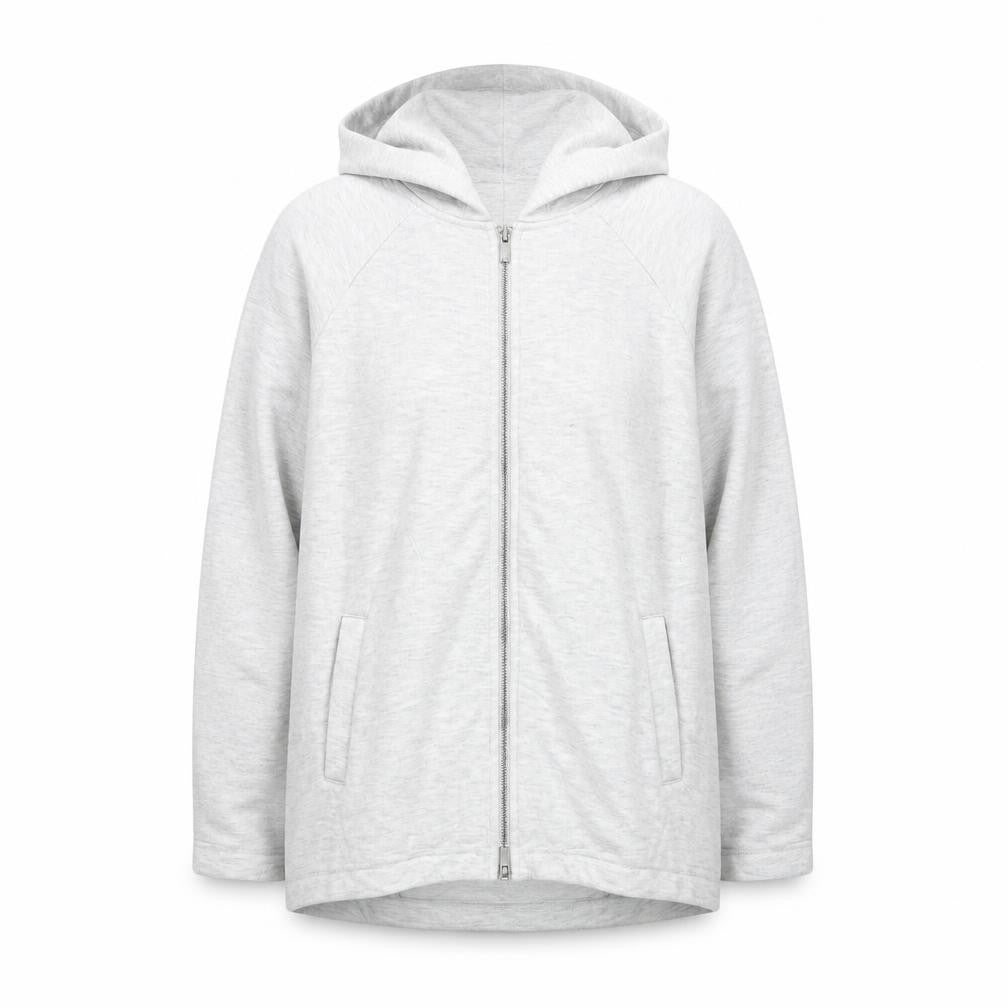 Sweaty Betty Grey Full Zip Hoodie Unisex Adults S Lightweight Cotton Blend