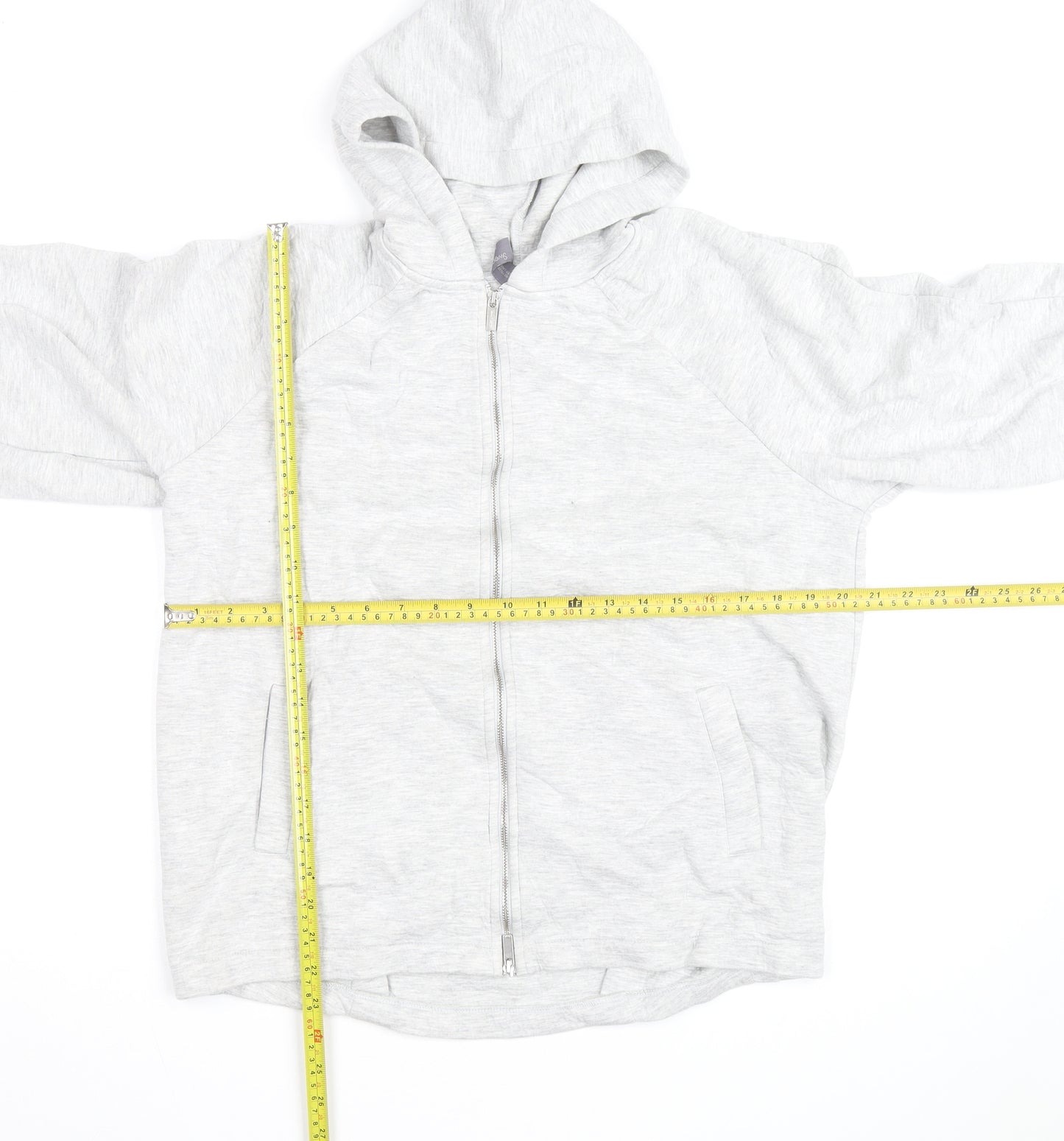 Sweaty Betty Grey Full Zip Hoodie Unisex Adults S Lightweight Cotton Blend
