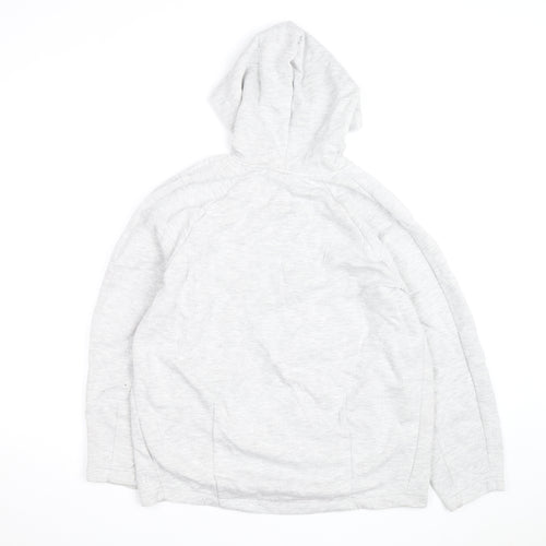 Sweaty Betty Grey Full Zip Hoodie Unisex Adults S Lightweight Cotton Blend