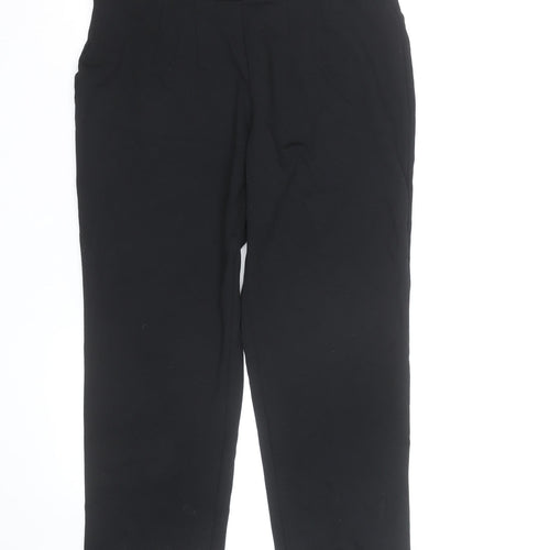 Marks and Spencer Women's Black Slim Cropped Trousers Size 14 Short