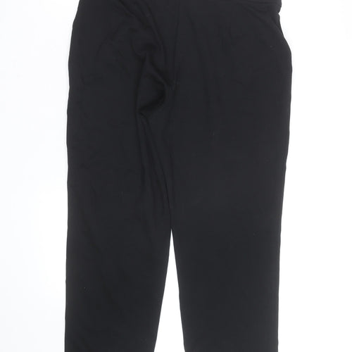 Marks and Spencer Women's Black Slim Cropped Trousers Size 14 Short