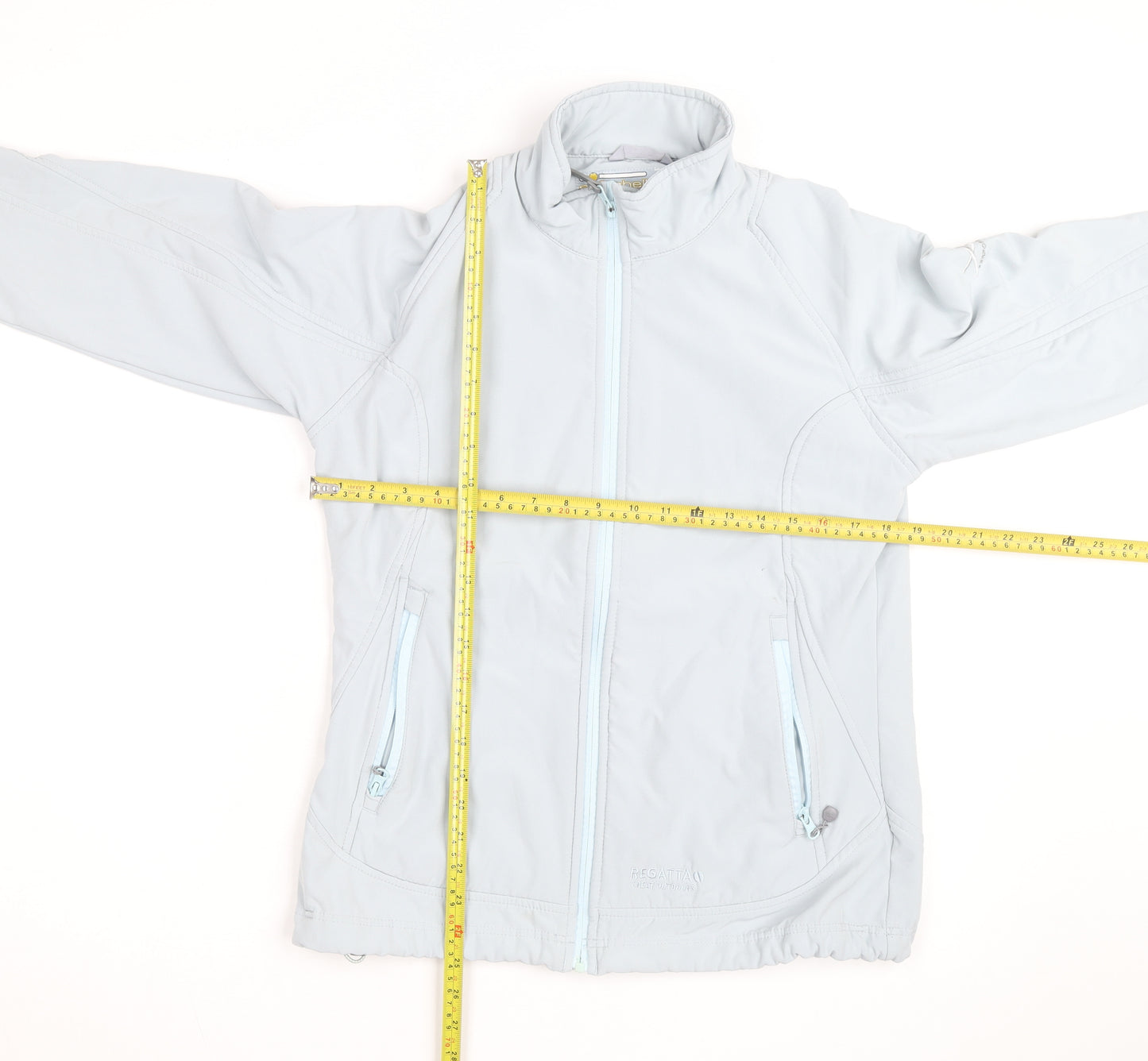 Regatta Women's Grey Softshell Jacket Size 14 Wind Resistant Outdoor