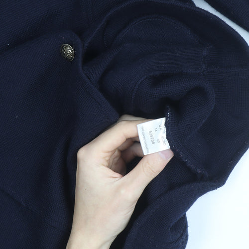 Eastex Women's Blue Collared Button Knit Cardigan Size 14