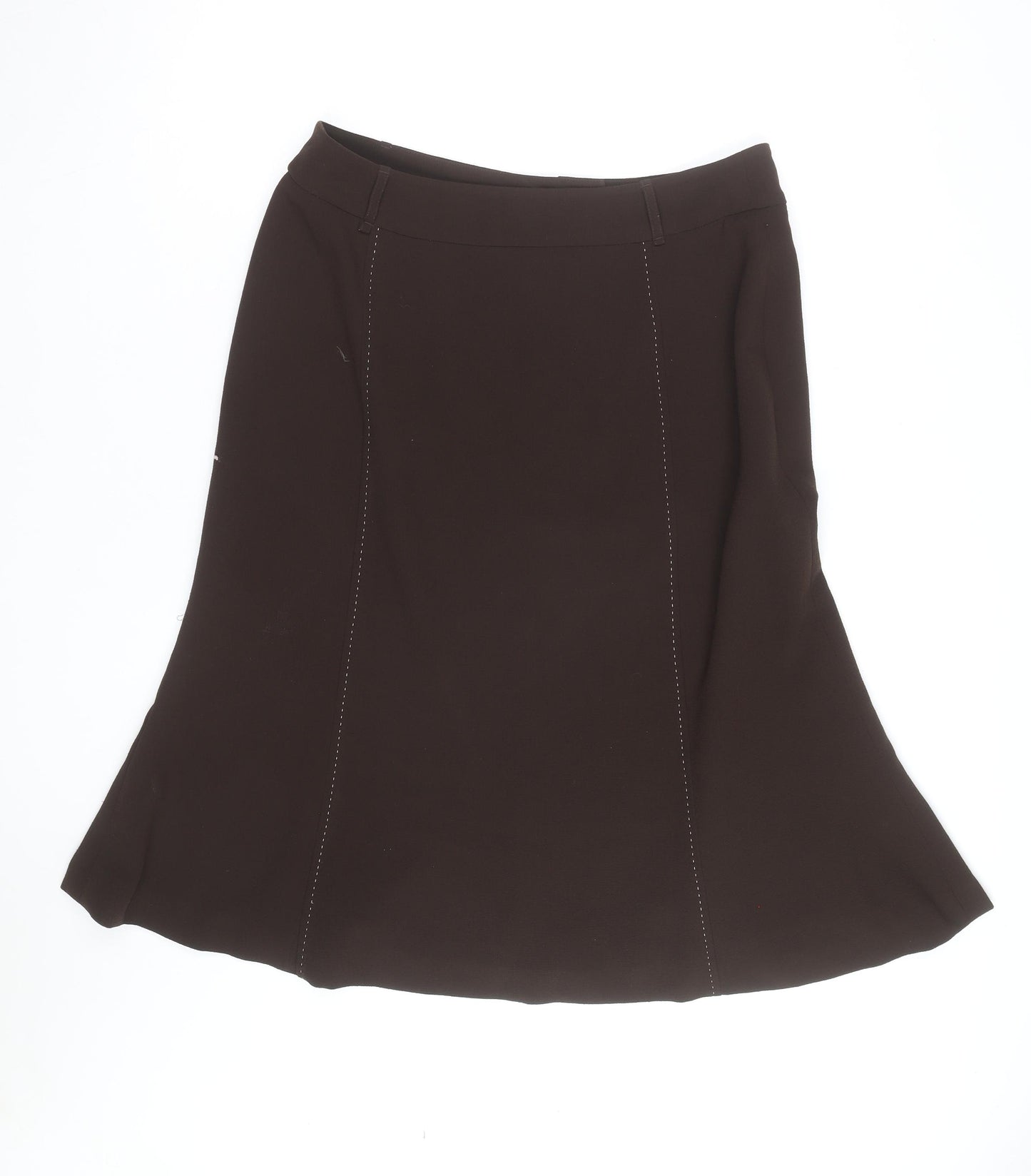 ALEX & CO. Women's Brown A-Line Knee Length Skirt Size 10
