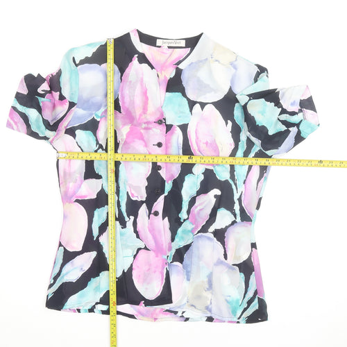 Jacques Vert Womens Multicoloured Floral Chiffon Blouse Size 12