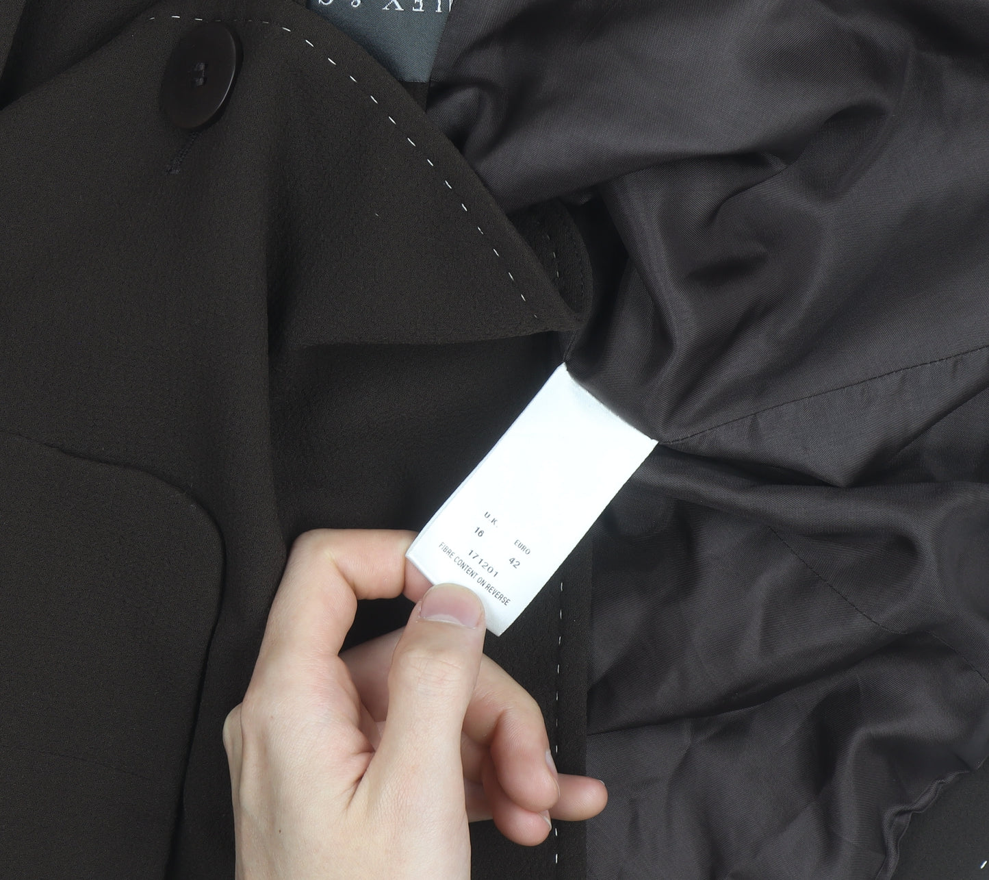 Alex & Co Women Brown Size 10 Classic Lined Single-Breasted Blazer