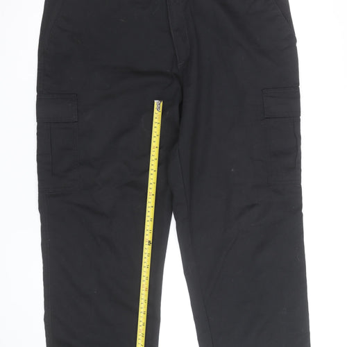 Portwest Men's Black Cargo Trousers Size 40 Regular Fit Workwear