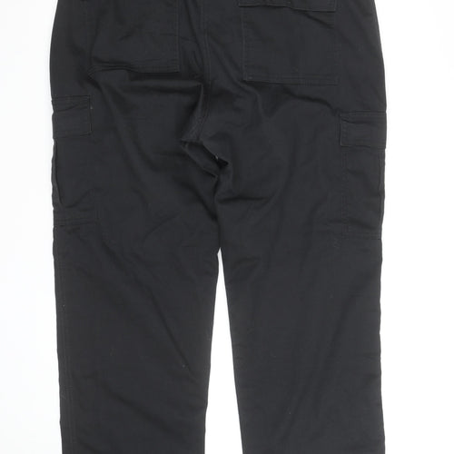 Portwest Men's Black Cargo Trousers Size 40 Regular Fit Workwear