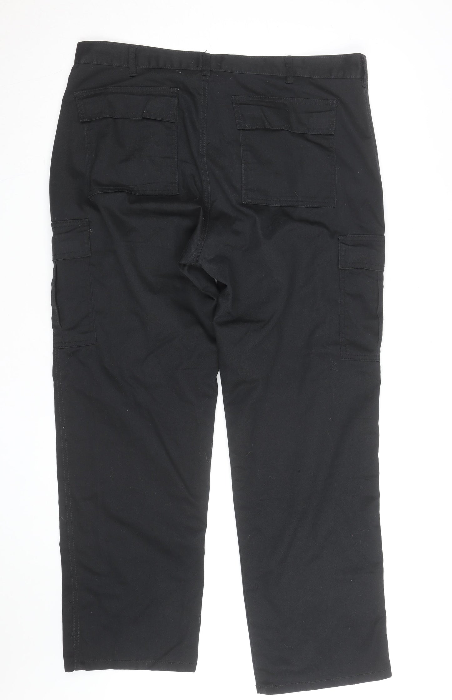 Portwest Men's Black Cargo Trousers Size 40 Regular Fit Workwear