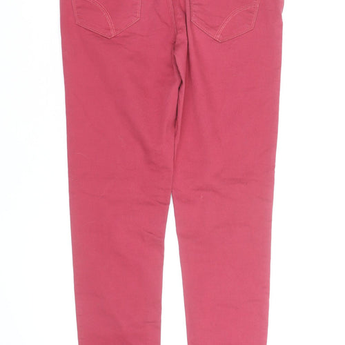 Denim Co. Women Red Super Skinny Jegging Cotton Blend Size 10