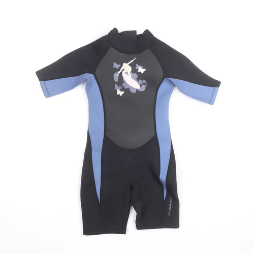 Crane Surf Boys Blue & Black 5-6 Years Short Sleeve Wetsuit