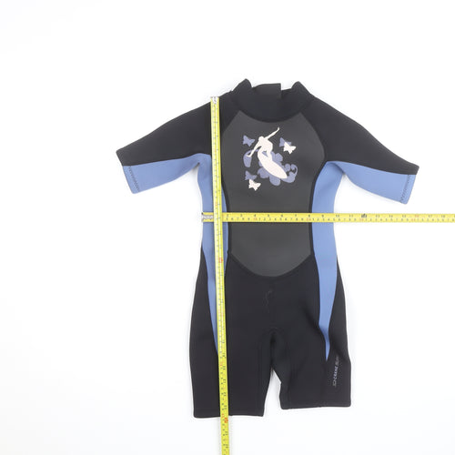 Crane Surf Boys Blue & Black 5-6 Years Short Sleeve Wetsuit