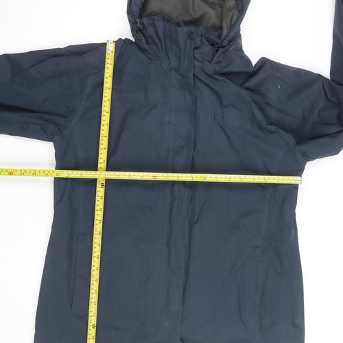 Hi Gear Women's Blue Waterproof Hooded Rain Jacket Size 14