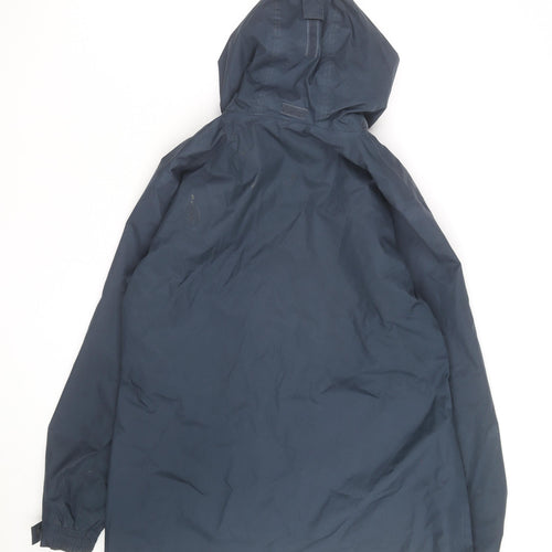 Hi Gear Women's Blue Waterproof Hooded Rain Jacket Size 14