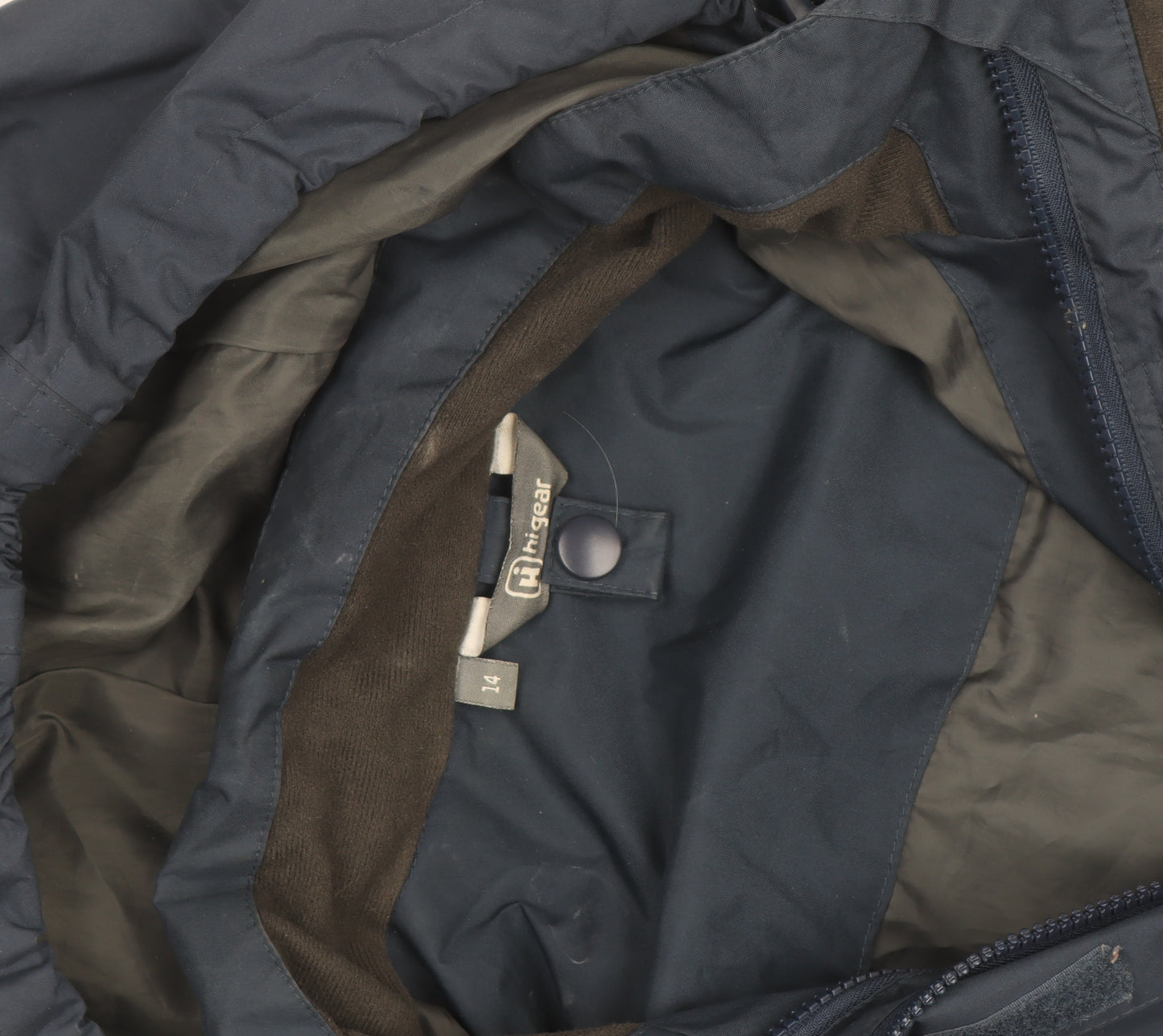 Hi Gear Women's Blue Waterproof Hooded Rain Jacket Size 14