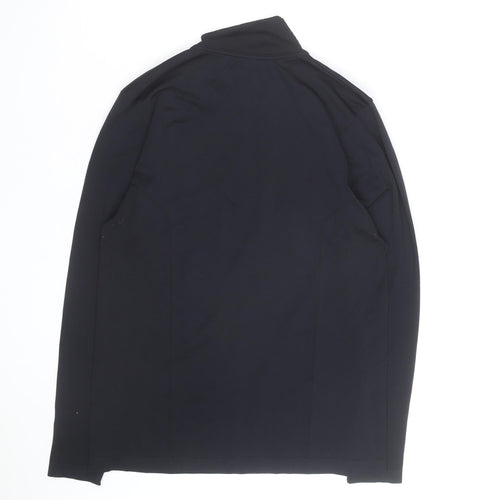 Workout Men's Black Large 1/4 Zip Athletic Track Jacket