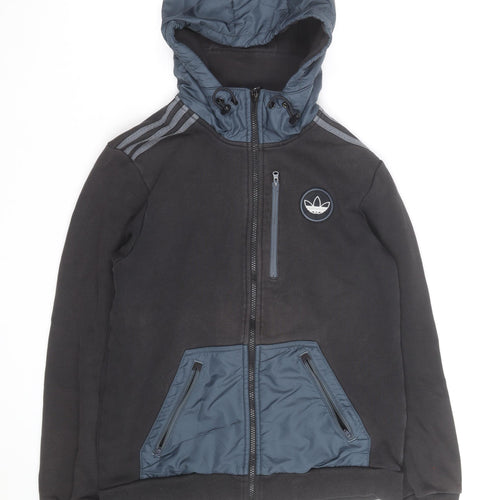 Adidas Men's Black Full Zip Hoodie XL Sportswear Jacket