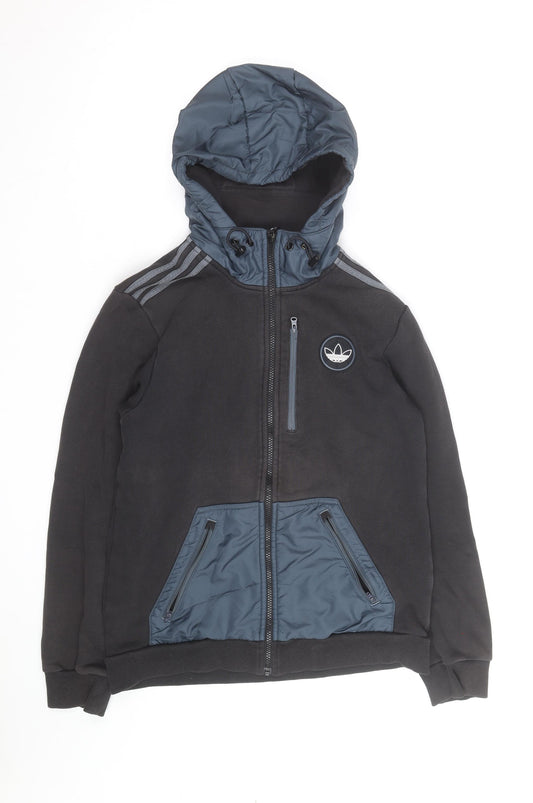 Adidas Men's Black Full Zip Hoodie XL Sportswear Jacket