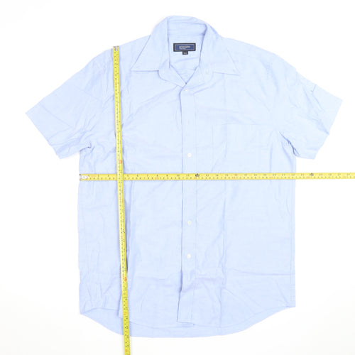Principles for Men Light Blue Short Sleeve Classic Fit Shirt 15.5in