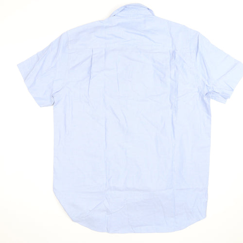 Principles for Men Light Blue Short Sleeve Classic Fit Shirt 15.5in