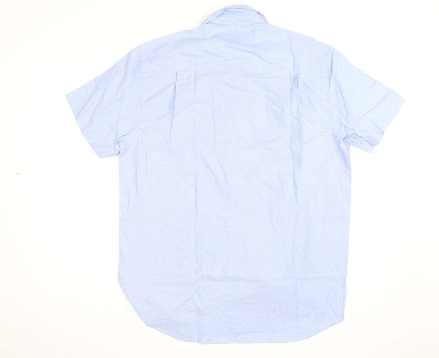 Principles for Men Light Blue Short Sleeve Classic Fit Shirt 15.5in