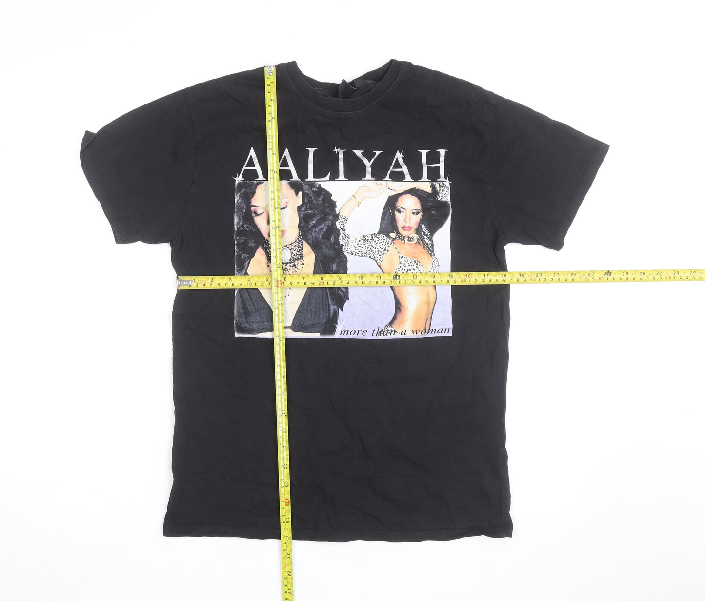 And Finally Women's Black Aaliyah Graphic T-Shirt Size 10