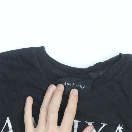 And Finally Women's Black Aaliyah Graphic T-Shirt Size 10