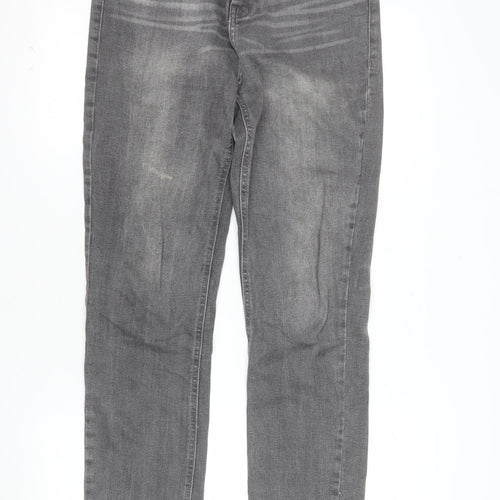 F&F Women’s Grey Skinny Stretch Jeans UK 10 Slim Fit Denim