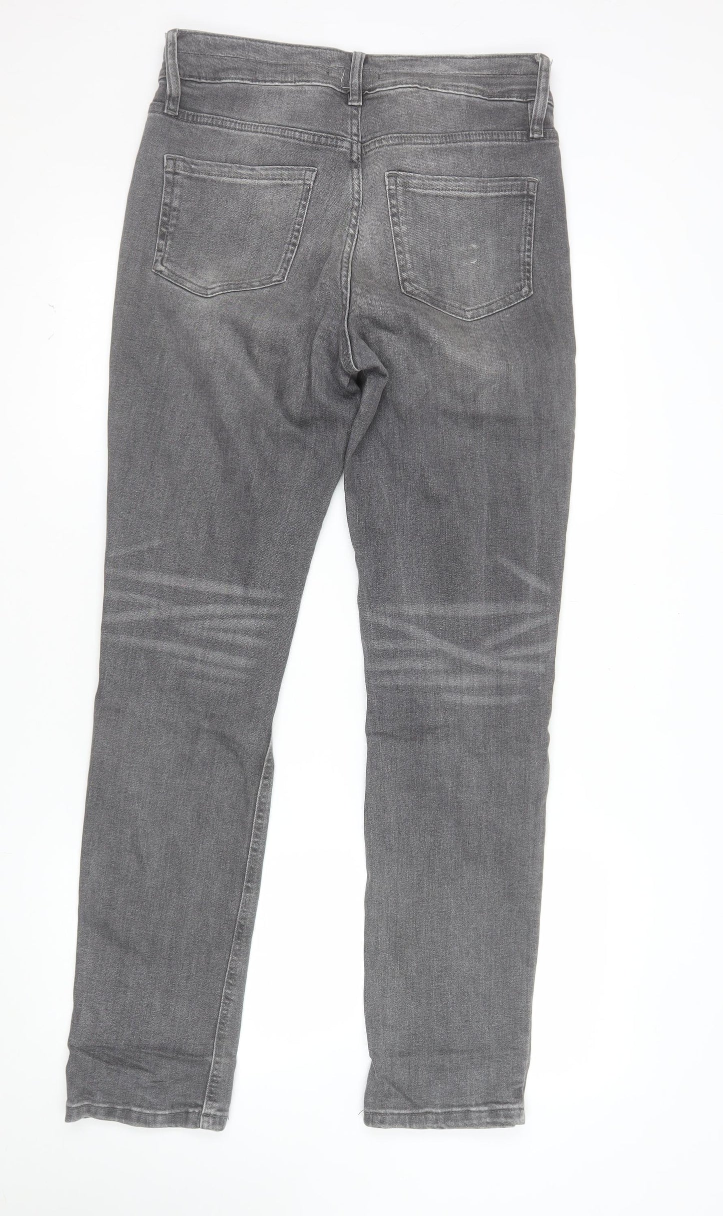 F&F Women’s Grey Skinny Stretch Jeans UK 10 Slim Fit Denim